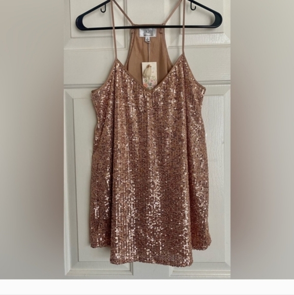 JOHNNY WAS FIONASEQUINCAMI‎ ROSE GOLD SIZE XS - Picture 3 of 4